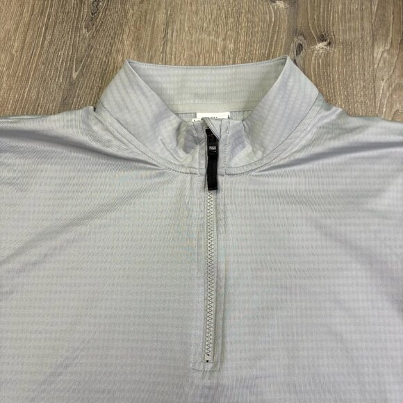 Nike Dri-FIT Mens Light Gray 1/2-Zip Pullover Mock Neck Comfy Sweatshirt Size L - Picture 5 of 11